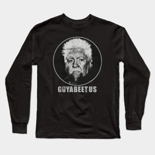 VINTAGE - GUYAABEETUS BLACK WHITE Long Sleeve T-Shirt